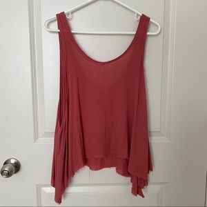 Free People Dusty Red Tank Top XS